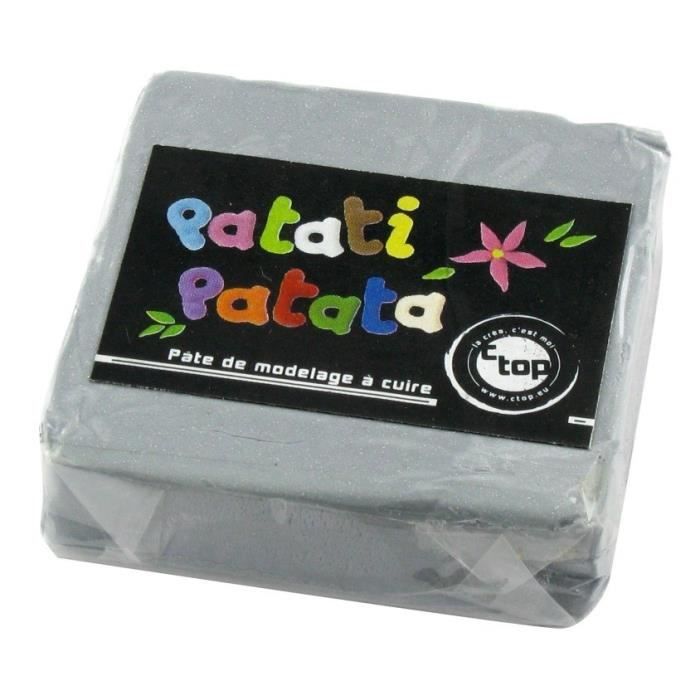 Pâte Polymère - CTOP - Patati Patata Gris - Souple et Facile à Modeler