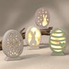A Top-quality Easter Bunny Egg Hollow Lamp Silicone Mold for Cement Drop Crystal Crafting Silhouette Decoration Home Garden Art