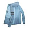 Men Summer Sun Protective Jacket Hooded Long Sleeve Zipper Placket 360-Degree Sun Protection Coat Ice Silk Thin Loose Fit Fishing Outerwear