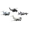 4pcs Pull Back Airplane Toy Children Boys Alloy Simulated Aircraft Plane Model Birthday Gift Decoration