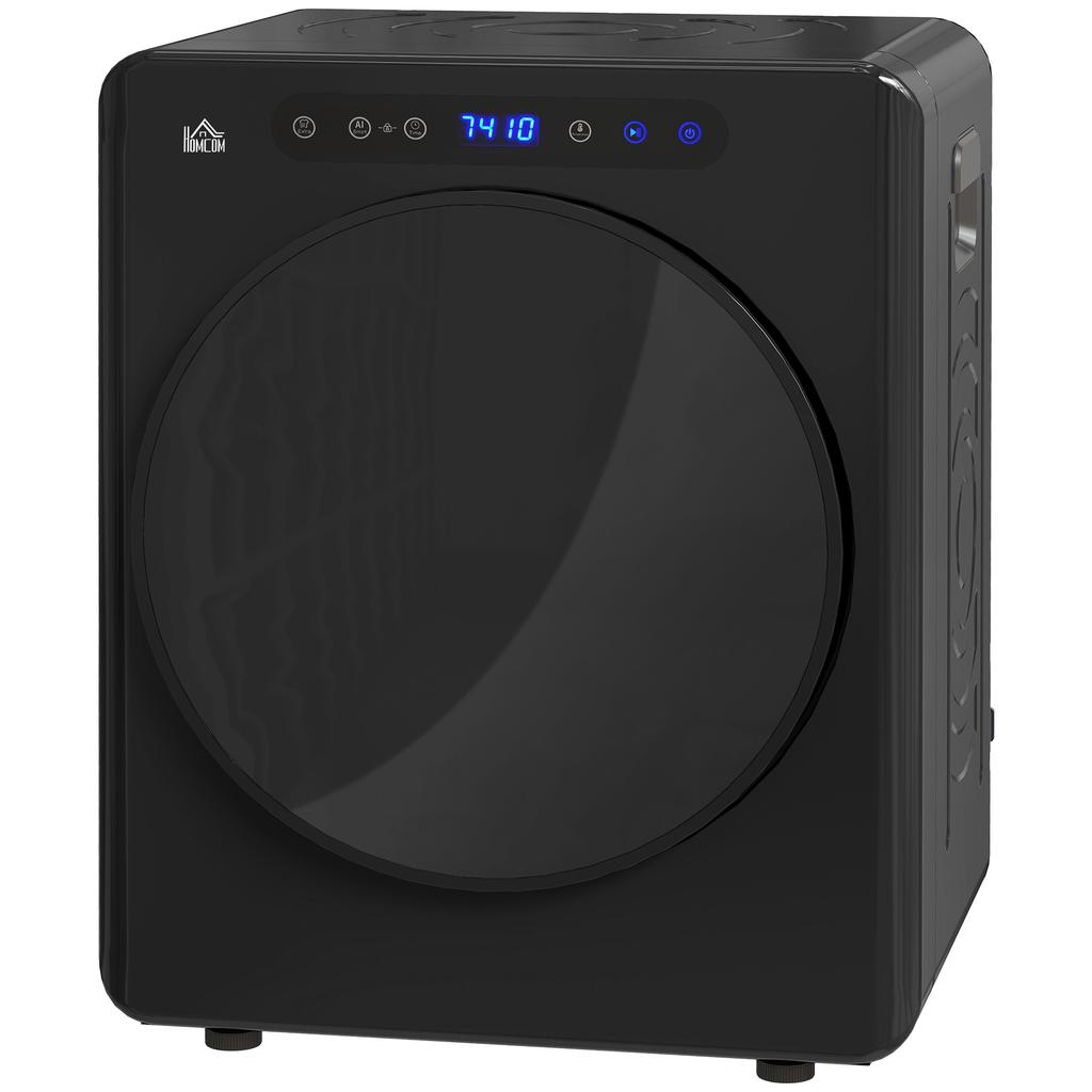 Tumble Dryer, 6 Programs, 40-60 Degrees C, 5 Kg Capacity, Compact, Touch Control, Black