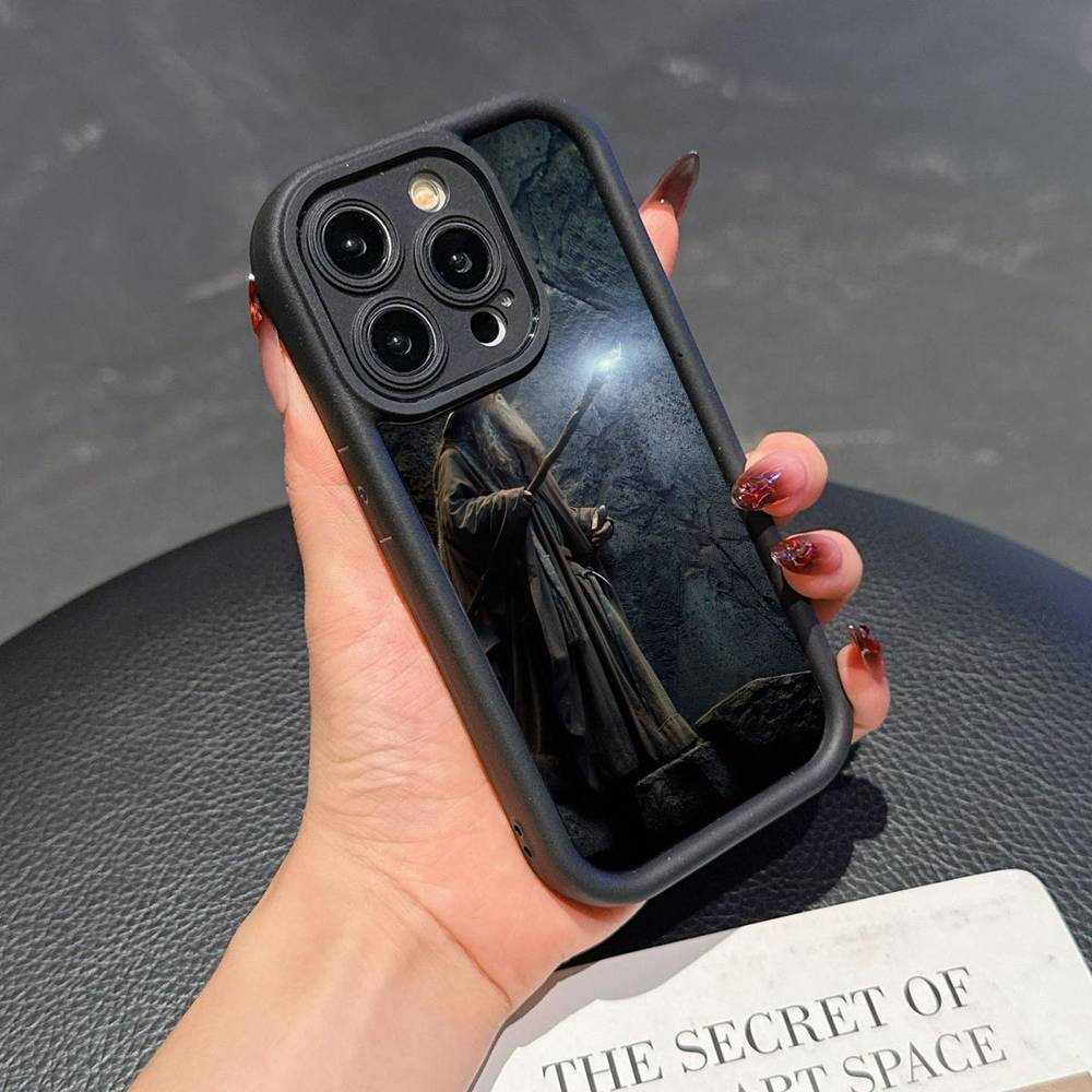 

The Lord of the R-Rings Map Silicone Phone Case For iPhone 17 Air 17 16 15 14 13 12 11 Plus Pro Max Shockproof Soft Cover iPhone 16e