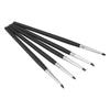 5pcsCelsiusset Silicone Soft Head Clay Pottery Moulding Pen   Craft Tool(black head)