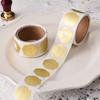 150 Pcs Roll Creative Gold 3D Imitation Wax Seal Diy Thank You Stickers Diary Album Stick Envelope Label Decoration Sticker Gfit