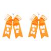 2 Stück Übertriebene Cheerleader-Schlüsselanhänger Stilvolle Schleifenform Mit Quasten Taschen-Hängeornament Perfekt Für Geschenke Und Dekorationen