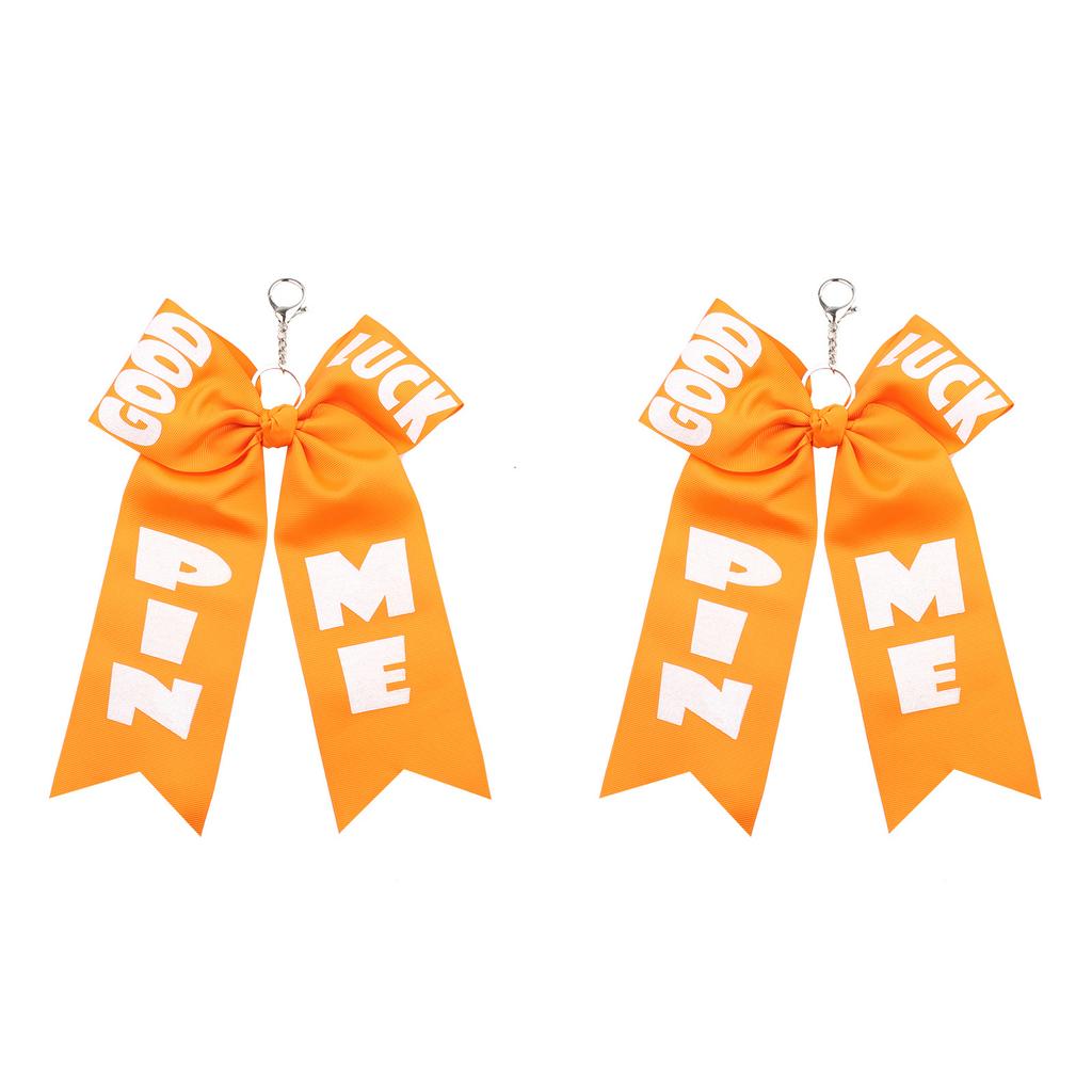 2 Stück Übertriebene Cheerleader-Schlüsselanhänger Stilvolle Schleifenform Mit Quasten Taschen-Hängeornament Perfekt Für Geschenke Und Dekorationen