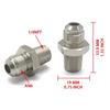 מתאם פלדה ישר 6AN זכר להתלקחות ל-1/4"NPT 3/8"NPT 1/8NPT לחיבור צינור למתאם קירור שמן