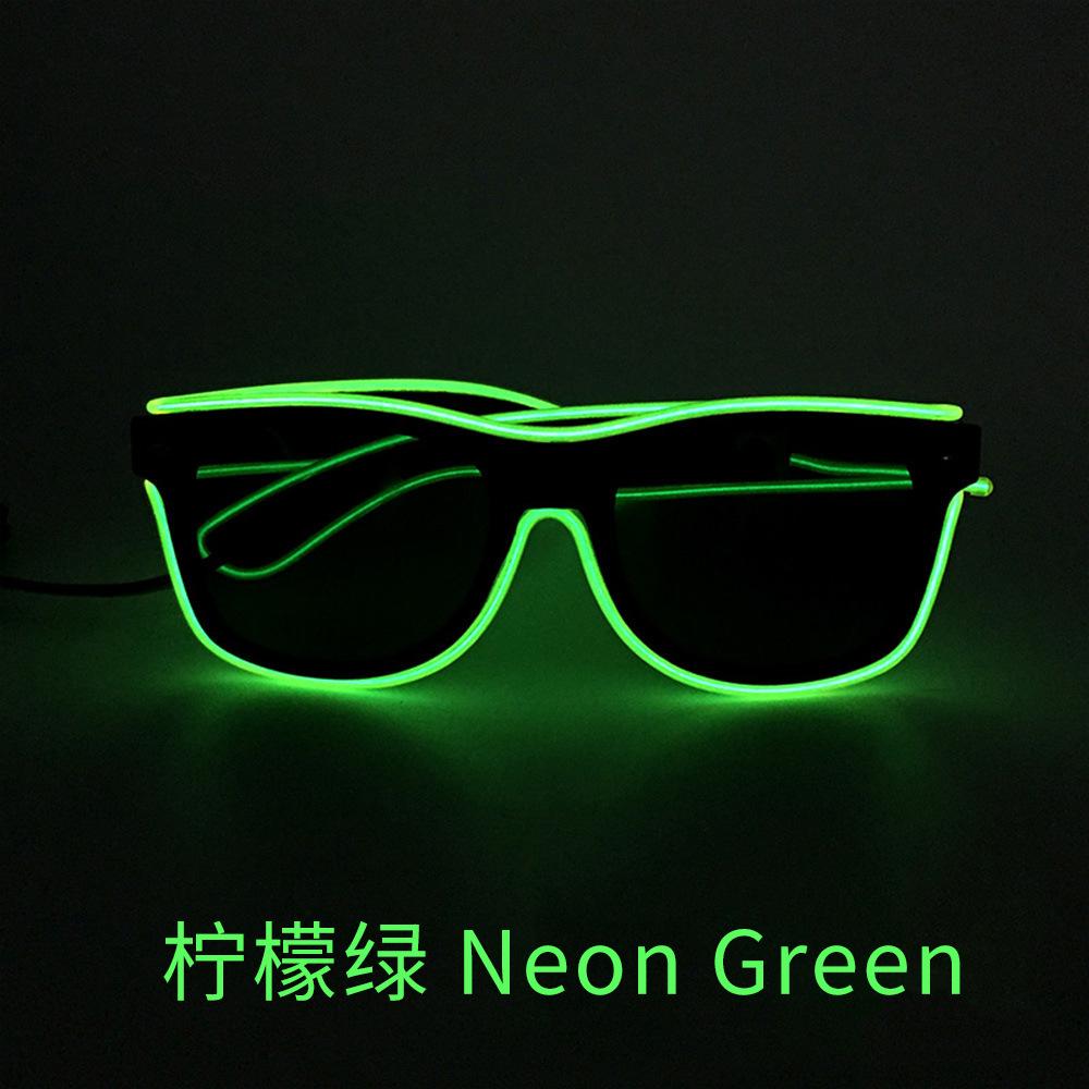 Fancyfamily 1PC Halloween Fluorescent LED Luminous Eyeglasses Sunglasses Party Props