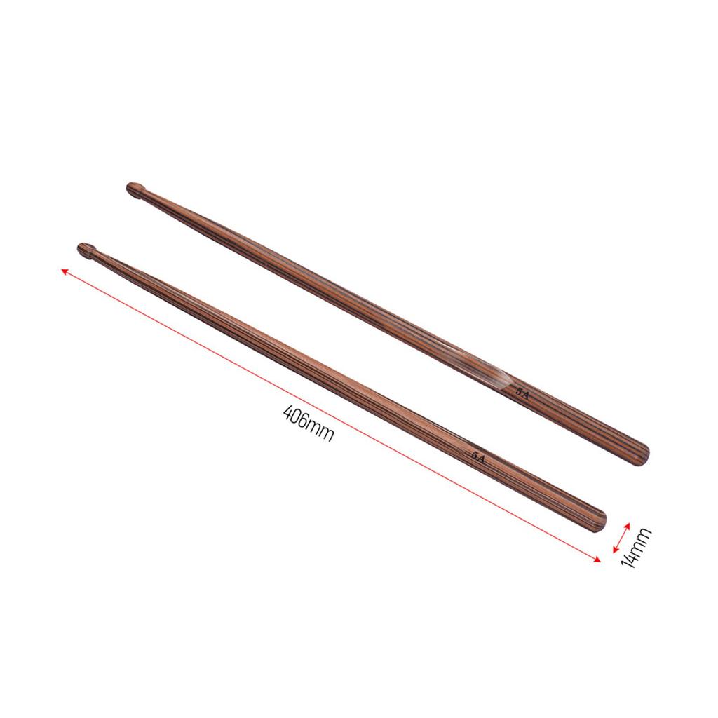 One Pair of 5A Wooden Drumsticks Drum Sticks Maple Wood Drum Set Accessories