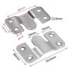 20/2pcs Stainless Steel Interlock Bracket Furniture Joint Connector Wall Hanger Picture Frame Hooks Flush Mount Hanging Buckle