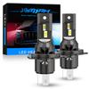 XSTORM H4 LED Headlights for Car 100W 30000LM LED H4 Lights Bulbs 3570 24PCS Chips  Hi/Lo Headlamps With Fan Lamp 12V-24V 6000k