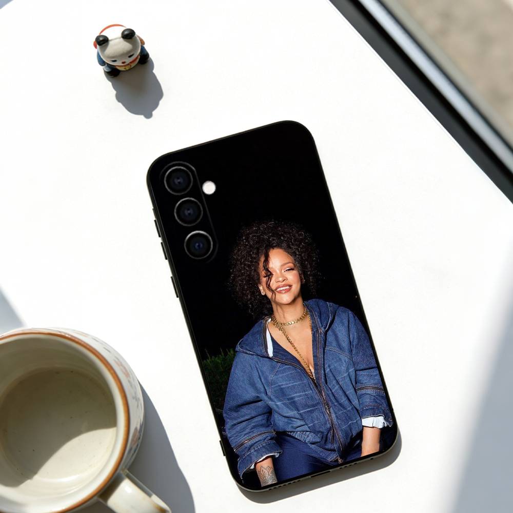 Singer  Rihanna Phone Case Soft black For Samsung Galaxy A73,A72,A71,A70,A53,A52,A51