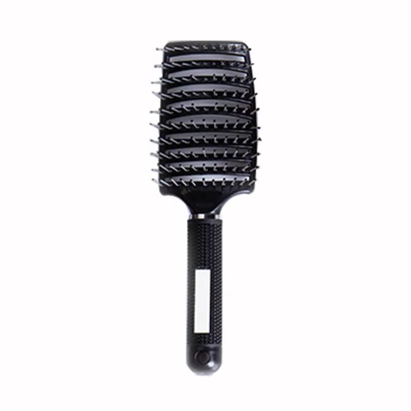 Factory Curved Vent Brush Curly Bristle Nylon Brush Wet and Dry Detangling Massage Hair Comb