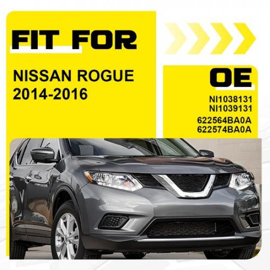 Fits 14-16 Nissan Rogue Front Bumper Ert Fog Light Cover NI1038131 NI1039131