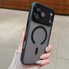 Camera Protection For iPhone 17Air 17Pro 17 Translucent Hard Magnetic Case  For Iphone 16 15 14 13 12 Pro Max Shockproof Cover
