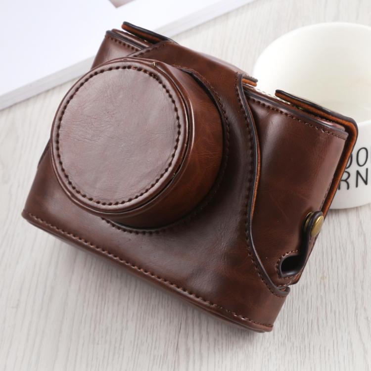 Étui en cuir PU pour appareil photo avec bandoulière pour FUJIFILM X10 / X20