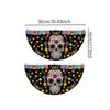 2 stück Mexikanischen Tag der Toten Bunting Flagge Halloween Schädel Fan Hängen Dekor für