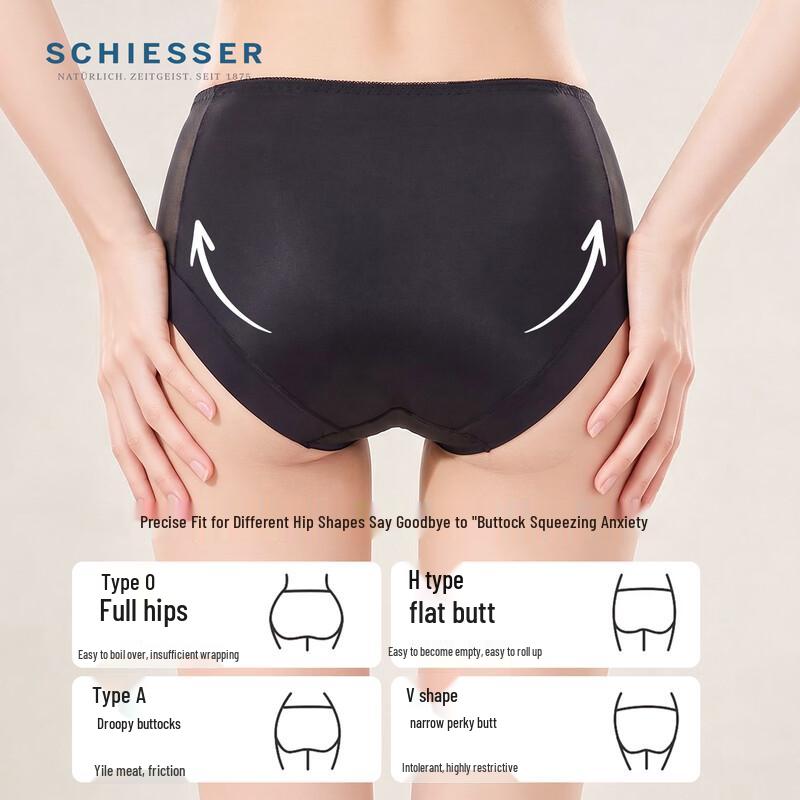 Schiesser Women's 10A Antibacterial Seamless High-Waist Briefs