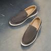 Classic Brand Men's Loafers High-quality Leather Suede Leather Shoes Daily Business Commuting Men's Flat Casual Shoes Anti Slip