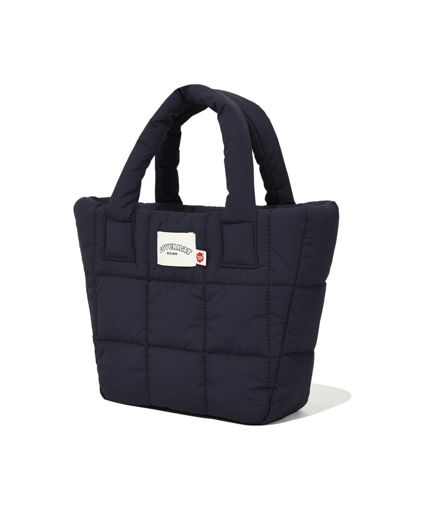 Covernat Woman Clover Heart Quilted Mini Tote Bag Navy