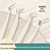 Golden Feather Eyelash Extension Tweezers Set - Professional Grafting and Makeup Tools for False Lashes