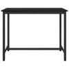 Table Black Oak Look 100 X 50 X 76.5 Cm