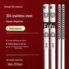Essstäbchen-Set aus 316L Edelstahl, rutschfest, verbrühungssicher, quadratisch, für Hot Pot und Kinder