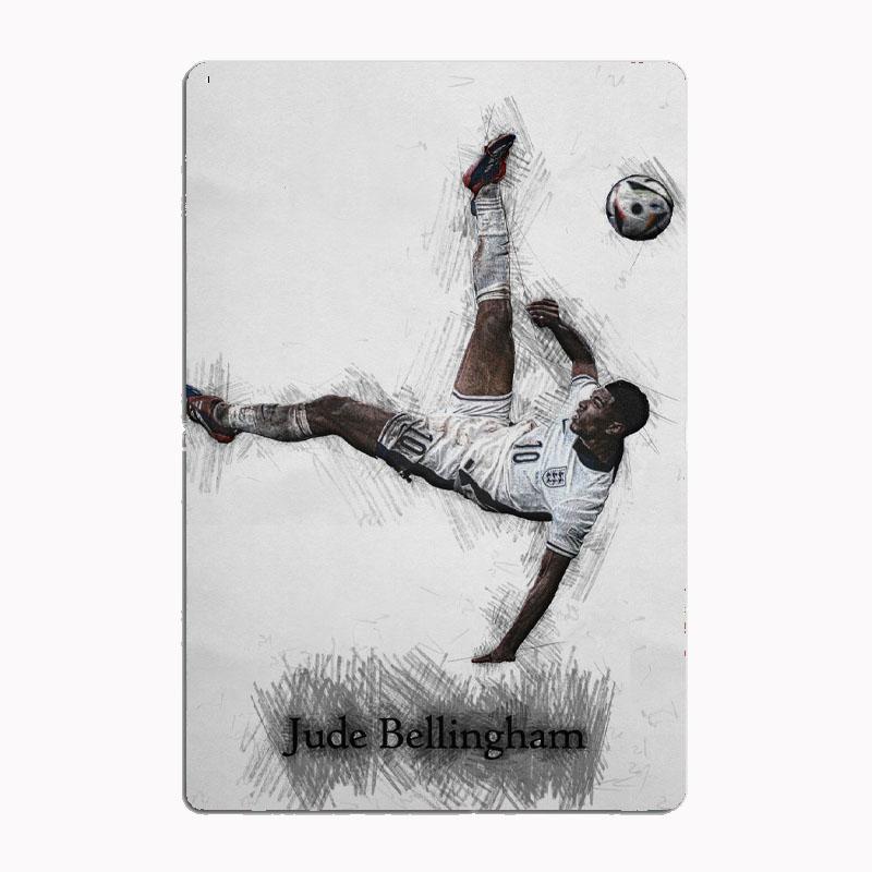 Jude Bellingham Football Sport Player Posters Metal Print Sign Poster Garage Room Cinema Living Custom Tin Vintage Home Decor