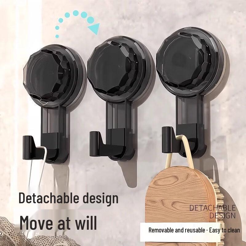 LIEI Bathroom Rotating Suction Cup Hook