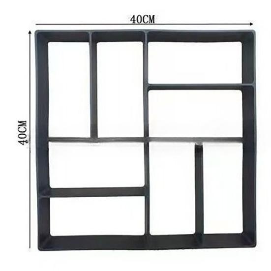 

Форма для тротуарної плитки для саду, Пластикова DIY форма для бетонних садових доріжок, Багаторазова форма для створення пішохідних доріжок E