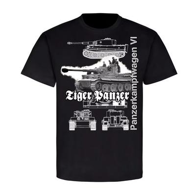 Panzerkampfwagen VI Panzer TYP VI Réservoir Tigre T-Shirt. T-shirt à manches courtes et col rond pour hommes, en coton de qualité supérieure, nouveau S-3XL