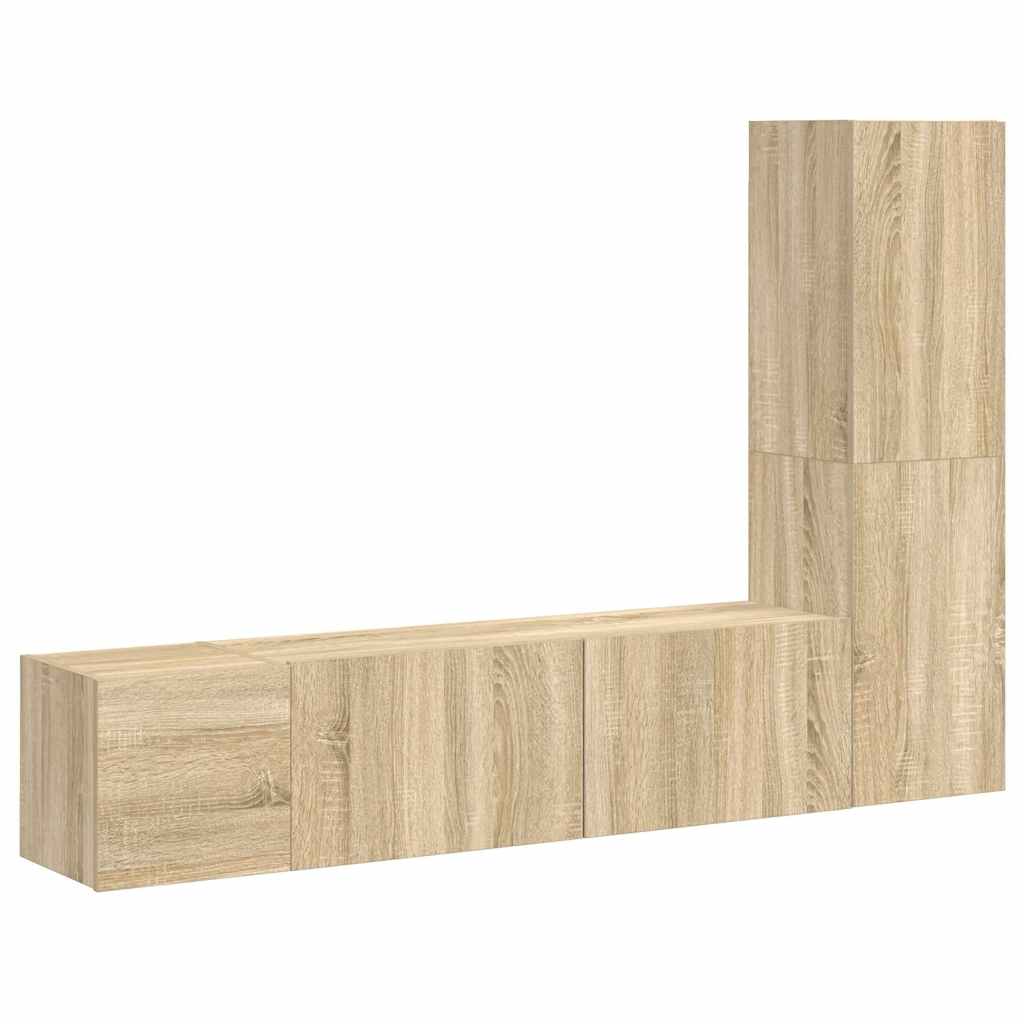 Vidaxl 3-Cz. TV Cabinet Set, Sonoma Oak, Chipboard