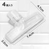Winova Transparent Eyeball Clip, Plastic, Stylish, Stationery/Office Supplies, For Food Preservation, Pink, 4 Pieces (Pink)