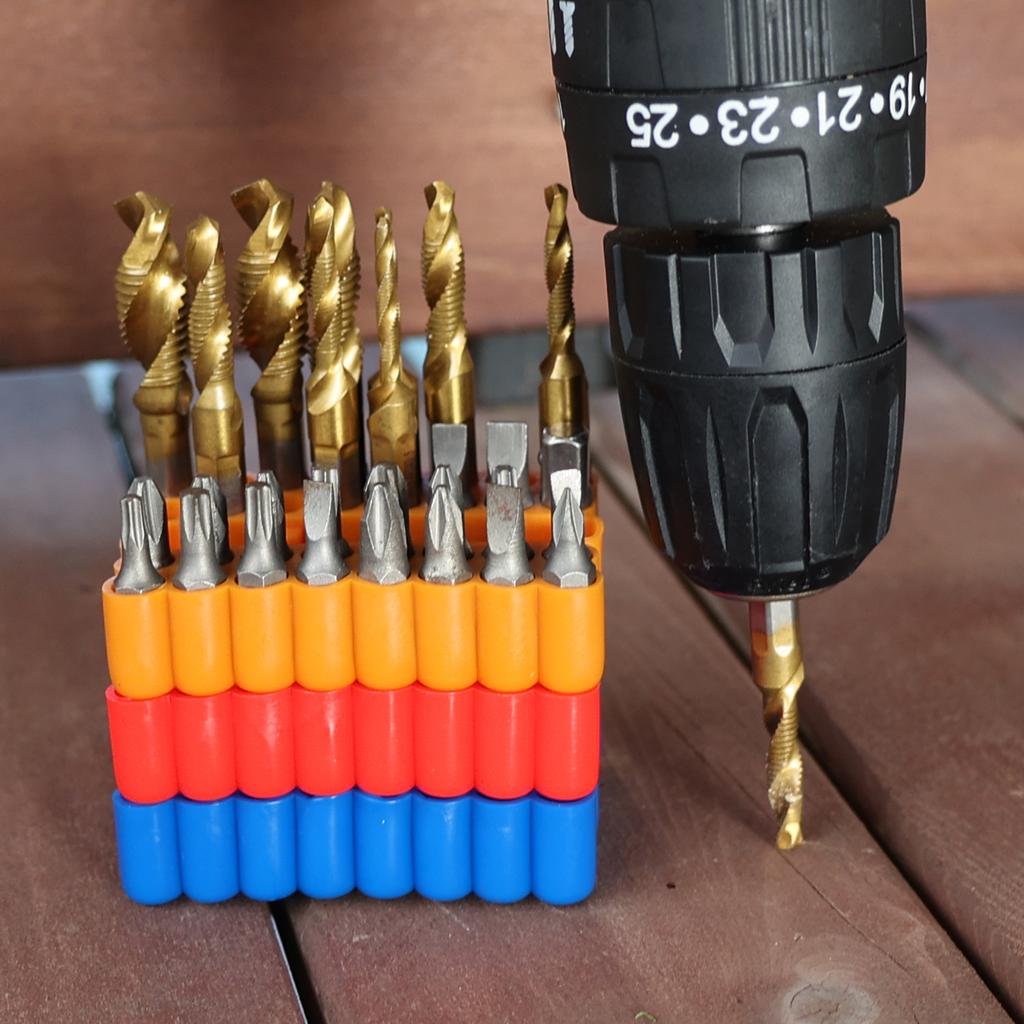32 Holes Hex Shank Bit Holder Screwdriver Drill Organizer High Elasticity PVC Soft Rubber Box Batch Head Shank Storage Strip