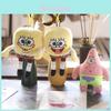 Adorável Chaveiro Bob Esponja Brinquedo de Pelúcia Fofo Patrick Pingente de Bolsa Para Crianças e Adultos