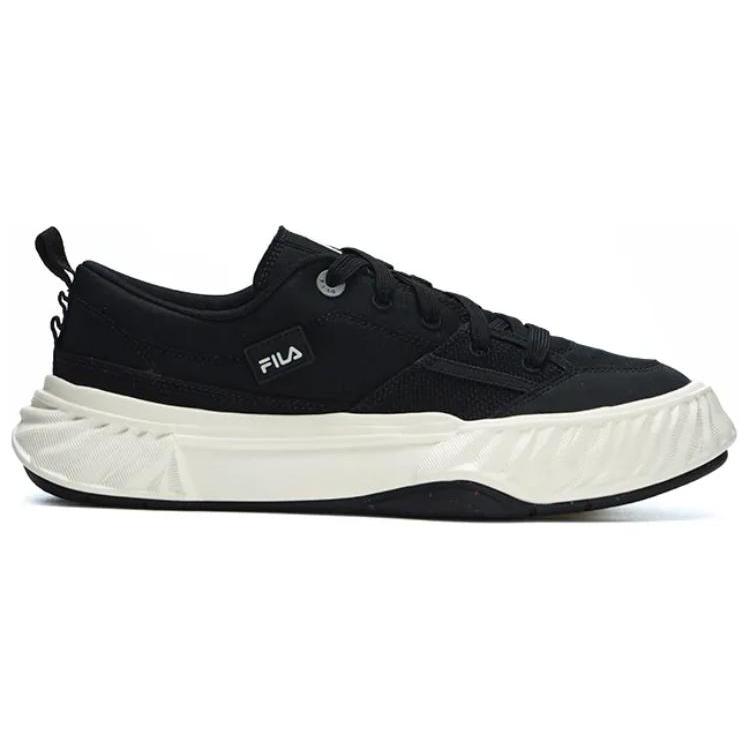 New FILA Canvas Low NonSlip Durable Shoes 'Black White' F12M322301FBK
