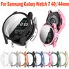 TPU Case +Nylon Loop Strap for Samsung Galaxy Watch 7 4 5 6 40mm 44mm Silicone TPU Bumper Screen Protection Full Accessories