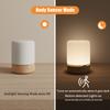 LED Night Light Touch Light Sensor Control Portable USB Powered Color Changing Atmosphere Lamp for Bedside Bedroom Living Room