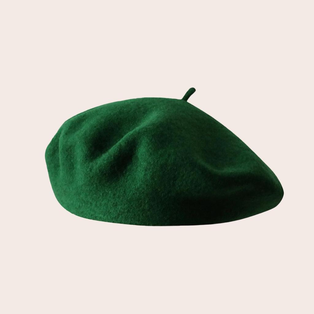 Autumn & Winter Wool Beret: Thick, Fashionable, Versatile & Warm