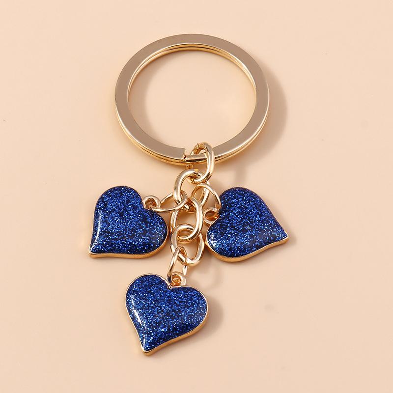 Pretty Enamel Flower Keychain Charms Sakura Key Ring Pendant for Car Key Holder Women Girls Handbag Decor DIY Jewelry Gifts