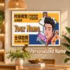 Custom Name Elvis Presley 5D Diamond Painting Personalized Full Drill Diamond Art Kit Gift