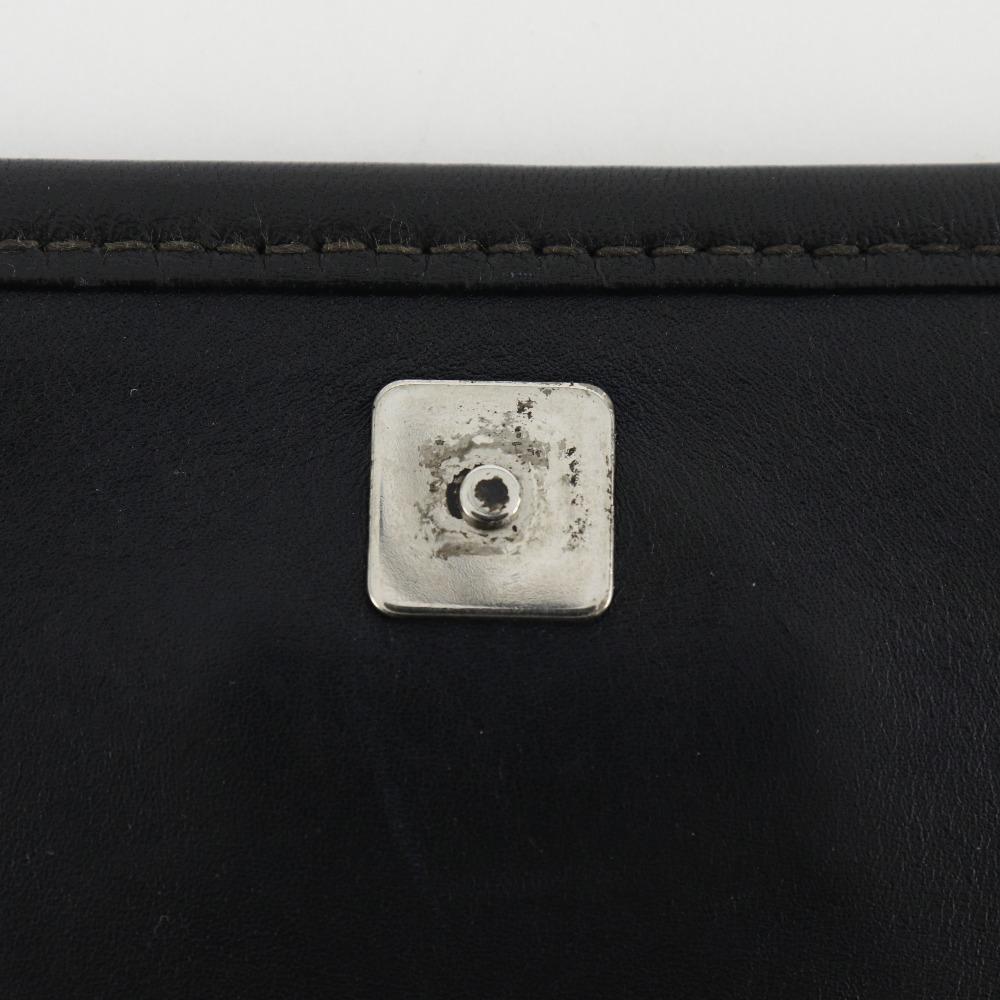 Gucci Messenger-Umhängetasche 145844 GG schwarz Sima-Leder Herren Gebraucht