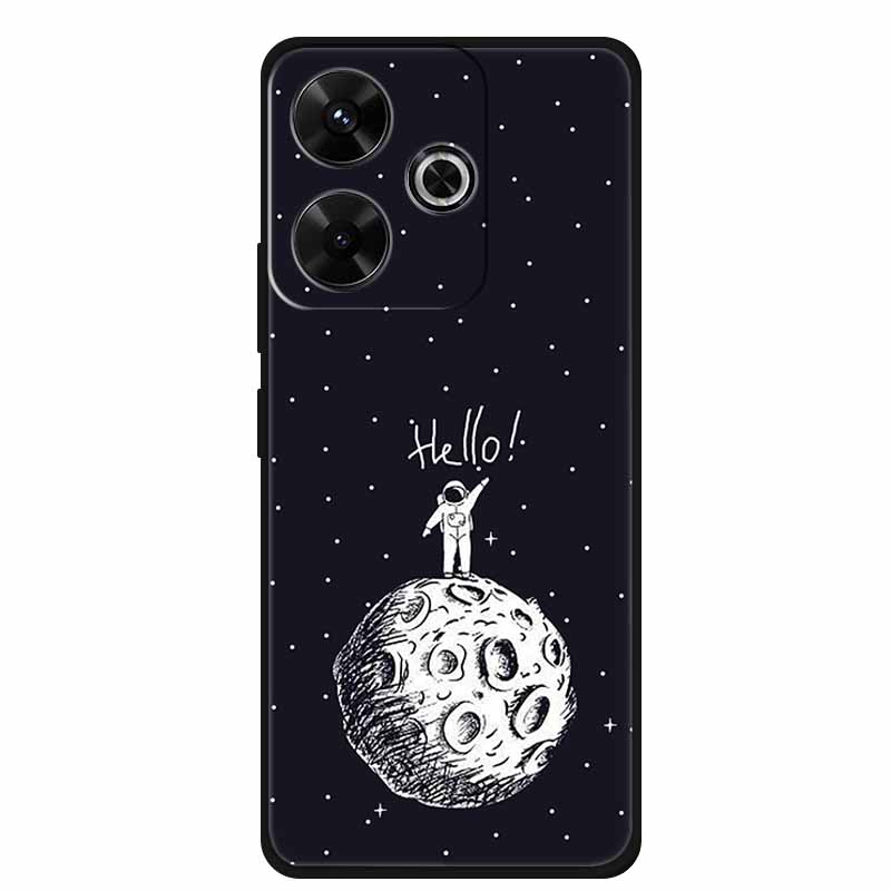 Phone Case For POCO M6 4G Back Cover Case M6Plus Black Silicone Soft Coque For Xiaomi Redmi 13 13x Poco M6 Plus Case M 6 Plus