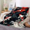 1PC Koi Fish Pond Blanket, Throw For Sofa, Bed, Travel, Camping, Livingroom, And Bed, Printing Blanket With Soft And Warm Fabric yy250918197