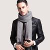 Eșarfe de lână de iarnă moale și cald cașmir șal îngroșat lung Tassel șal cald eșarfă de culoare solidă femei bărbat eșarfă