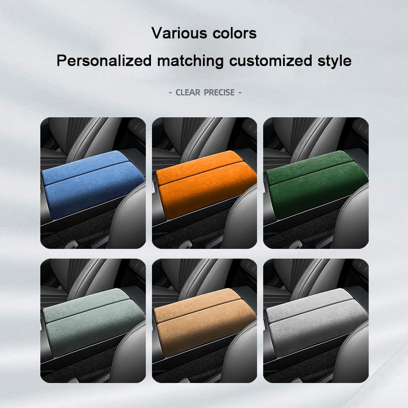 Alcantara Überzug Auto Mittelkonsole Armlehnenbox Panel Abdeckung Polster Schalterverkleidung Für Mercedes Benz E-Klasse W214 S214 2024 2025