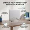 Minimalist Vertical Laptop Stand Transparent Notebook Dock Invisible Acrylic Laptop Stand  Travel