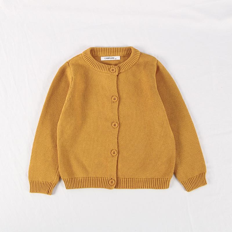 Sweater Cardigan Girls' Cotton Knit Jacket