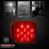 High Intensity Vehicle Vibration Resistant LED Truck Tail Light Square Design Waterproof Housing Universal Compatibility