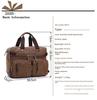 Cross-Border Multifunctional Canvas Backpack: Briefcase, Handbag & Shoulder Bag with Large Capacity for Laptops & Casual Travel.